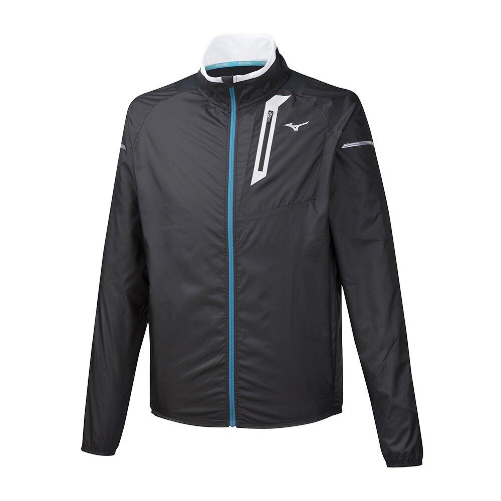 Men's Mizuno Jackets Black Aero WindTop Apparel - J2GE951009